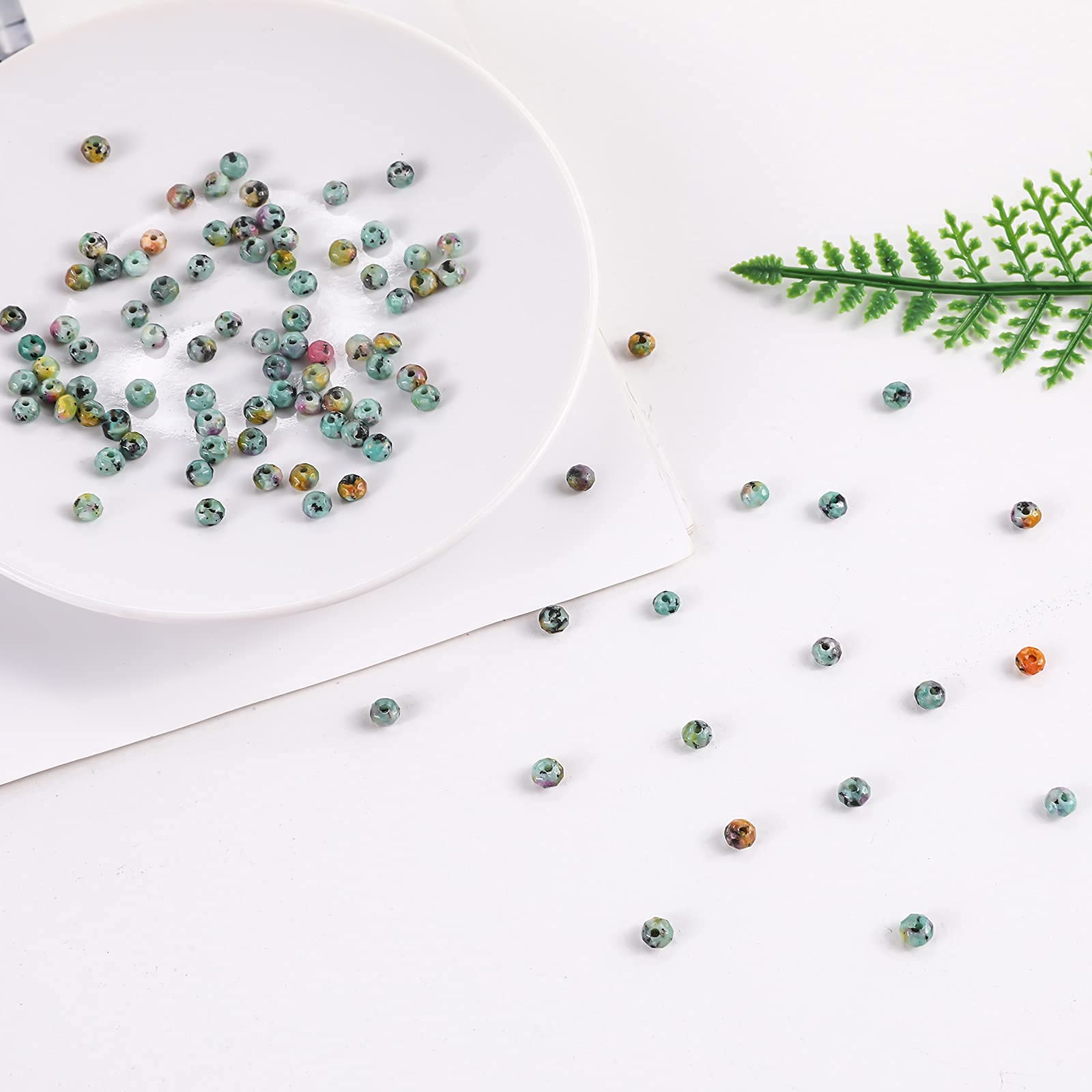 Natural Stone Beads for Jewelry Making - Round Loose Gemstone Beads with Unique Texture for Bracelets, Necklaces & Earrings | Chakra Healing Beads for Women & Girls | DIY Craft, Meditation & Spiritual Gifts