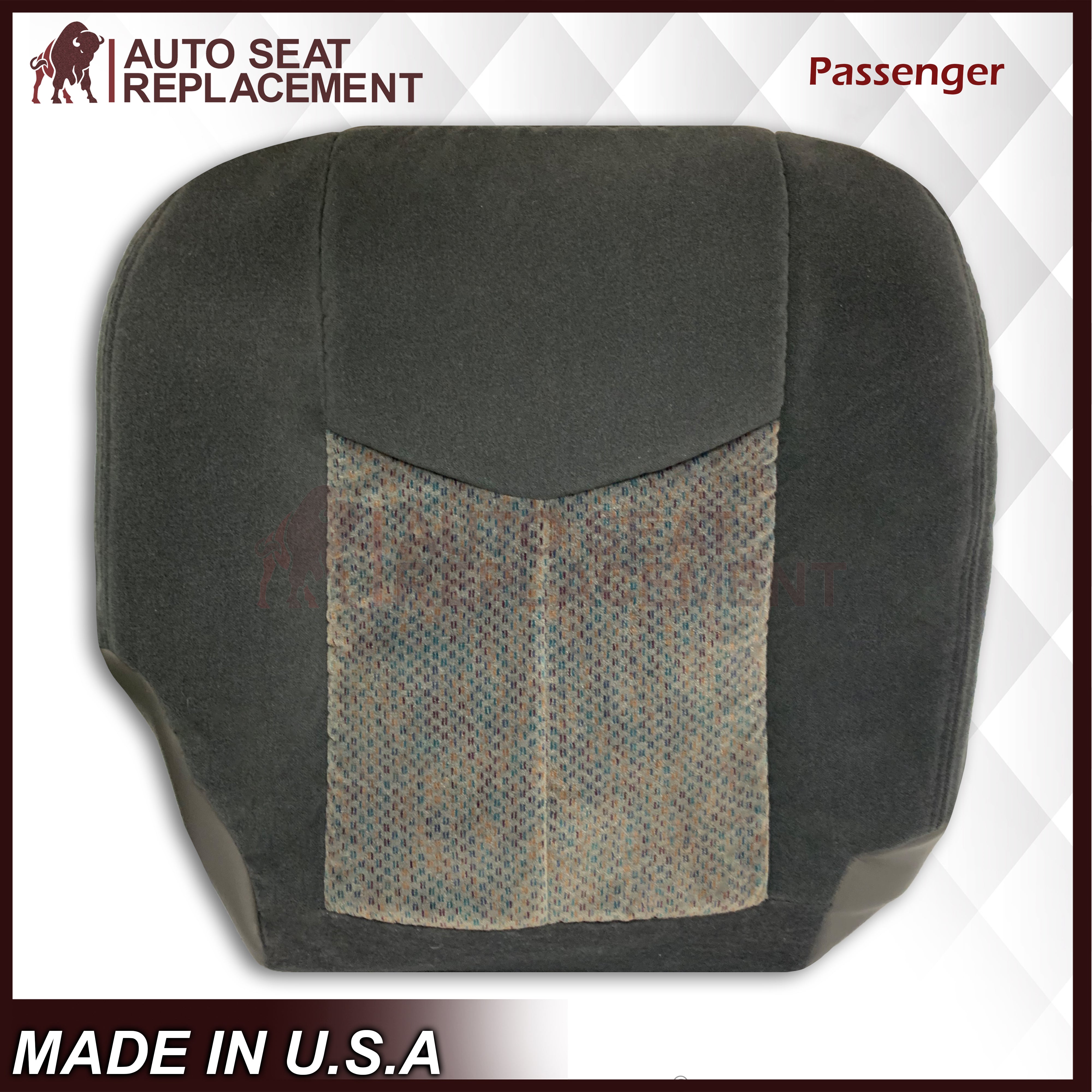 2003-2007 Chevy Silverado 1500HD & 1500 Dark Gray Cloth Seat Covers - Durable & Comfortable Replacement for Truck Interior Protection