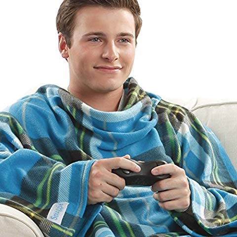 Snuggie® Cozy Fleece Blanket - Ultra Soft Wearable Blanket for Adults & Kids - Perfect for Lounging, Watching TV, and Camping