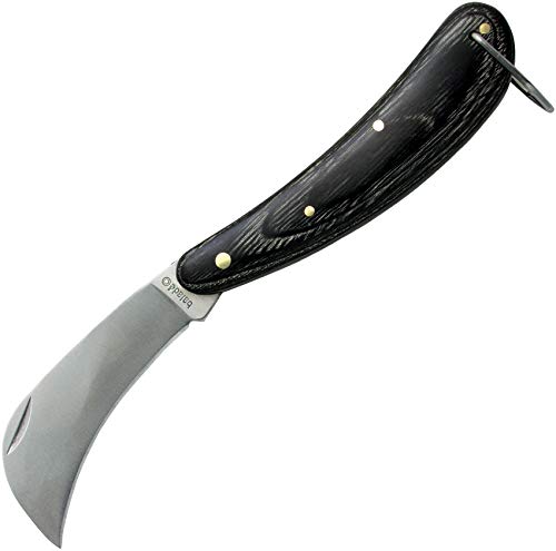 BALECO080 Professional Billhook Electrician Knife - Heavy Duty Insulated Blade for Safe Electrical Work - Perfect for Electricians, DIY Projects & Outdoor Use