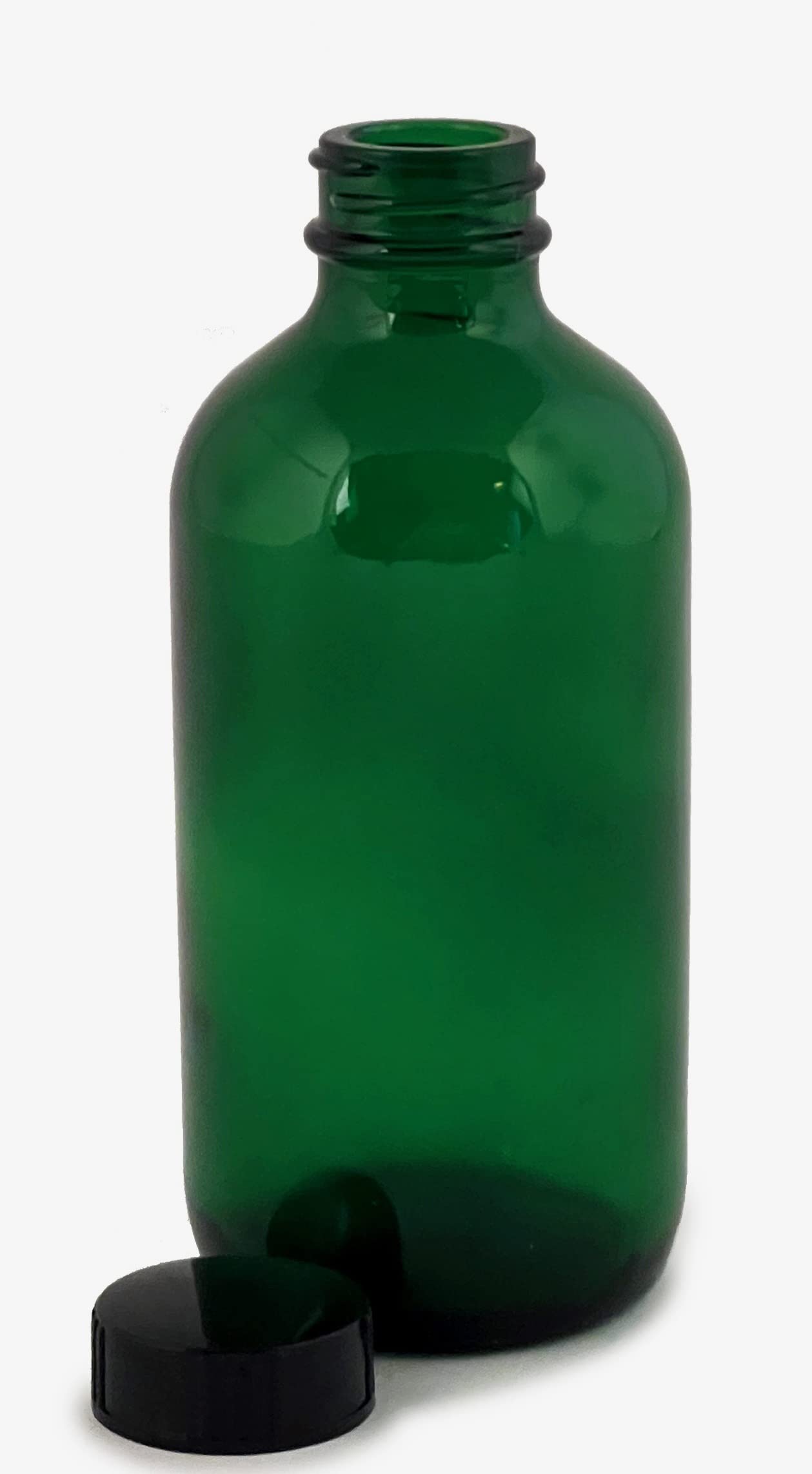 Vivaplex 12-Pack 8 oz Green Glass Bottles with Lids - Perfect for Essential Oils, DIY Beauty Products & Home Storage