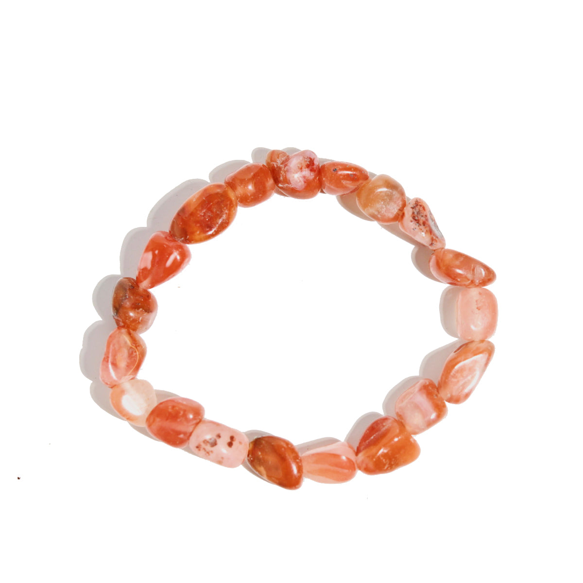 Natural Carnelian Stone Beaded Bracelet for Women - Handmade Healing Crystal Jewelry for Energy, Passion & Confidence - Perfect for Meditation, Yoga & Everyday Wear