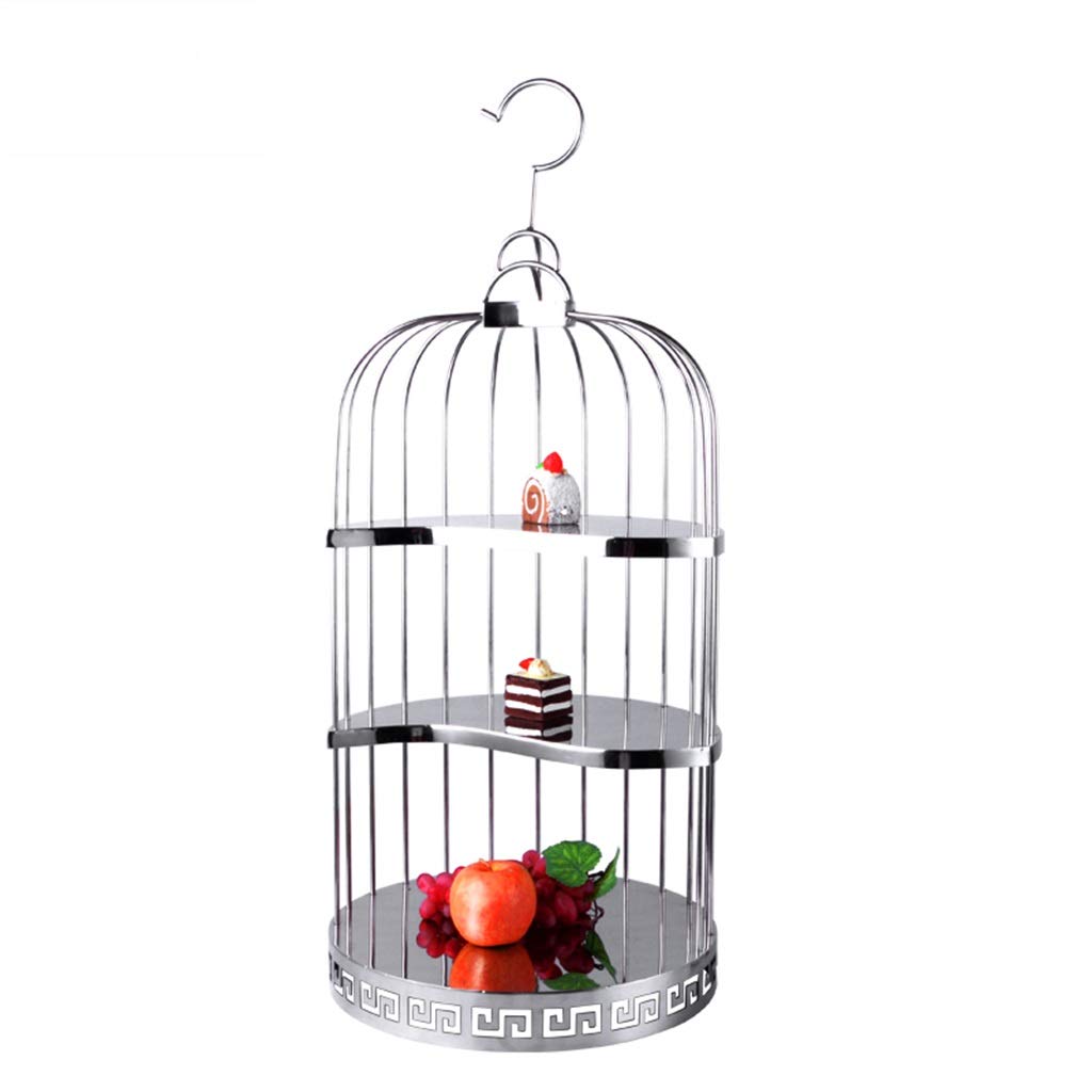 Stainless Steel Buffet Bird Cage Snack Stand - Thick Base Cold Food Display for Parties, Weddings & Catering Events | Durable, Hygienic & Elegant Serving Solution