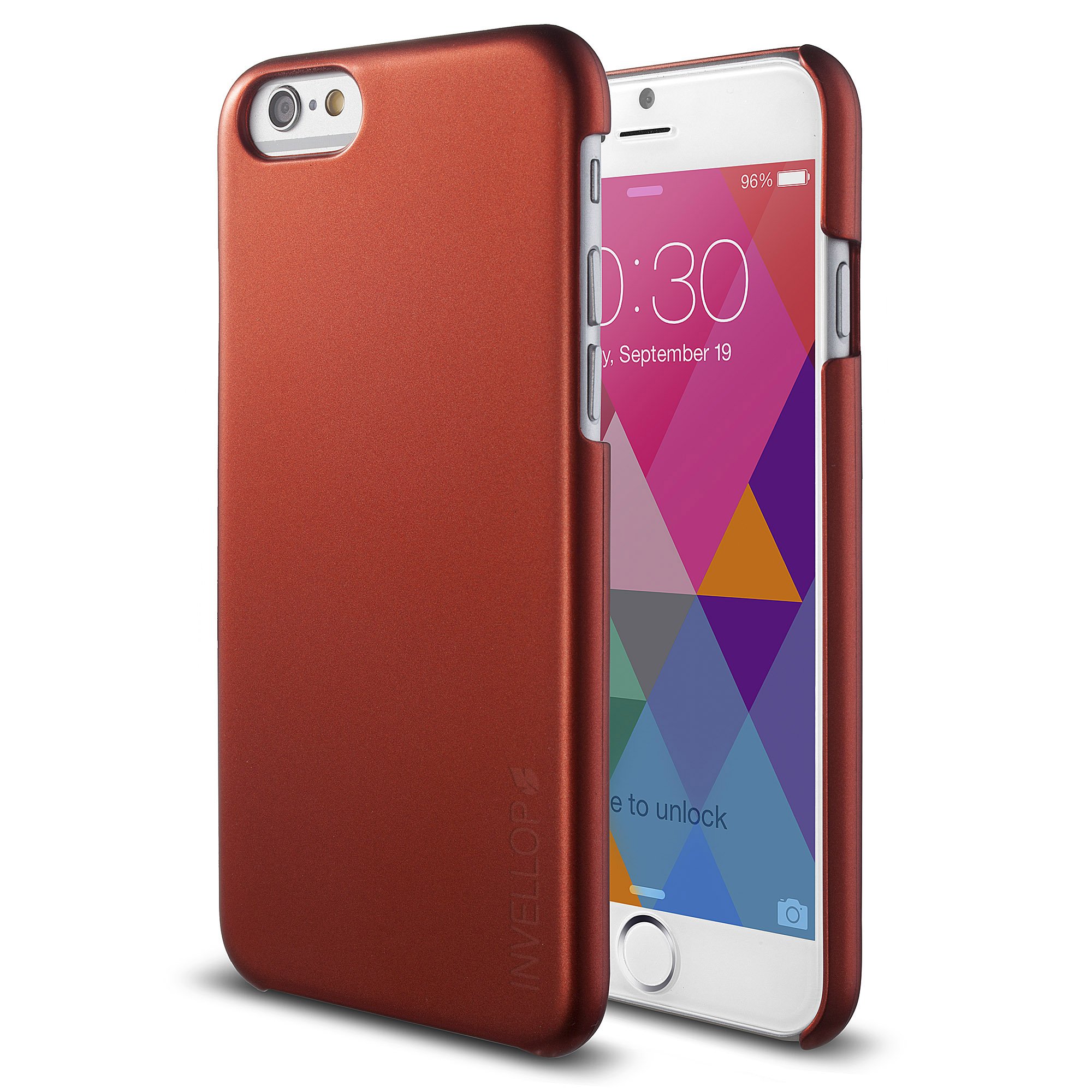 INVELLOP iPhone 6 Case Slim Premium Clear Hard Protective Cover - Shockproof & Scratch Resistant for iPhone 6 (Red) | Perfect for Everyday Use, Work & Travel