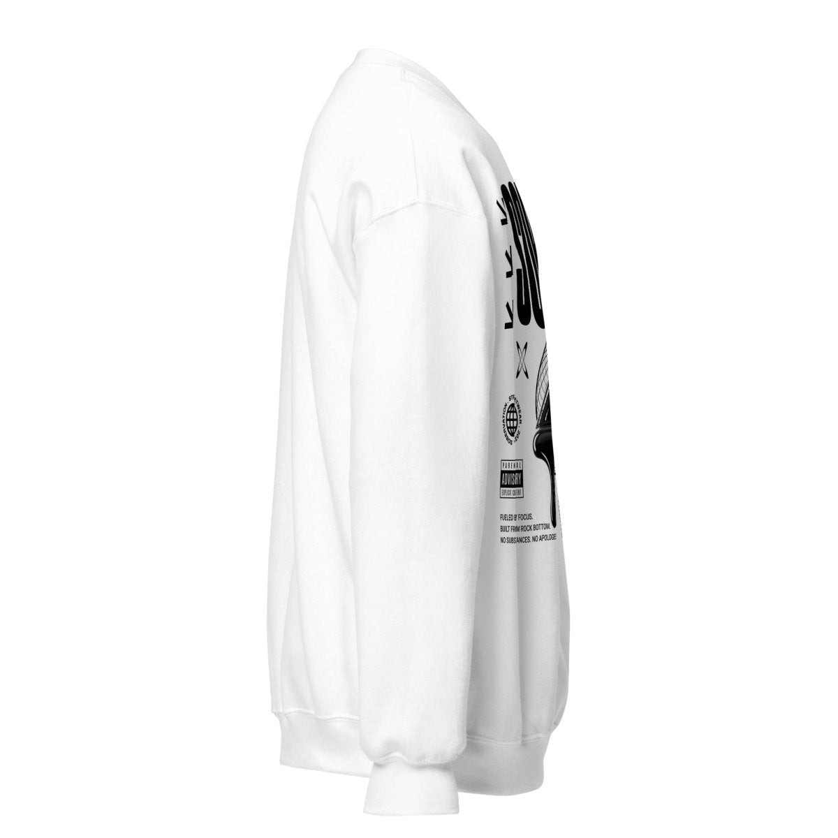 Sober Black Label Classic Recovery Sweatshirt - Comfortable Pullover Hoodie for Addiction Recovery & Sobriety Support - Perfect for AA Meetings, Sober Living & Everyday Wear