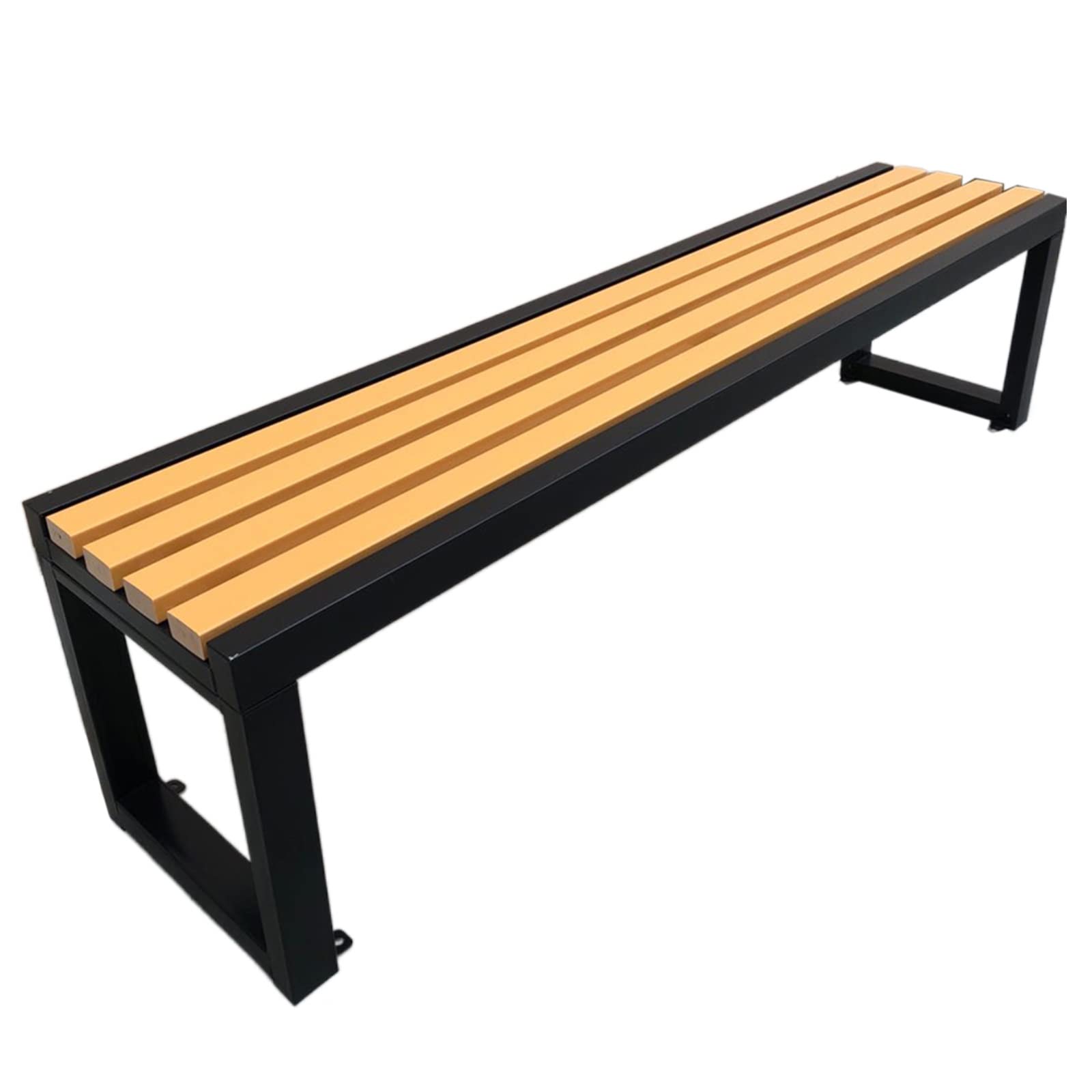 Weatherproof Outdoor Garden Bench - Durable Steel & Wood/Plastic Wood Patio Furniture for Backyard, Deck, Lawn & Poolside - 180 x 40 x 45 Inches (Color Options Available) - Perfect for Relaxing, Entertaining & Enhancing Outdoor Spaces