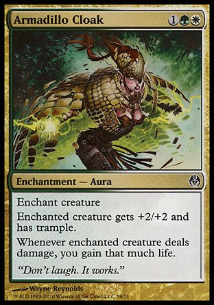 Magic The Gathering Armadillo Cloak Card - Duel Decks Phyrexia vs The Coalition | MTG Collectible Trading Card Game for Commander & Standard Play