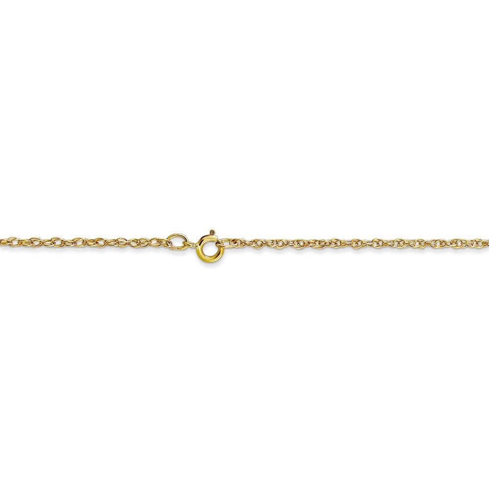 10K Yellow Gold Solid Cable Rope Chain Necklace - Elegant for Daily Wear