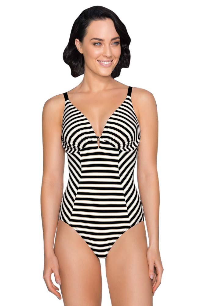 JETS Australia Profile E/F Cup Underwire One Piece Swimsuit for Women - Sexy High Cut Bathing Suit for Beach, Pool & Vacation