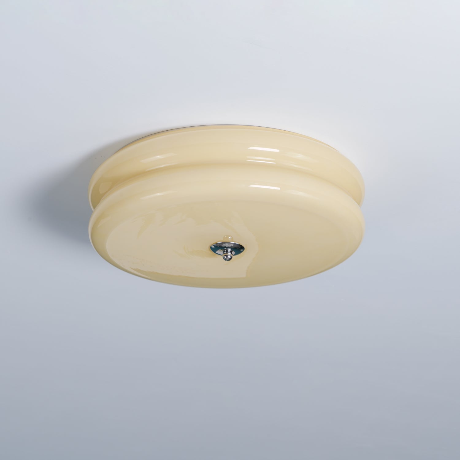 Art Deco Vintage Ceiling Light Fixture - Antique Bronze Finish, Crystal Accents - Perfect for Dining Room, Bedroom, or Foyer Lighting
