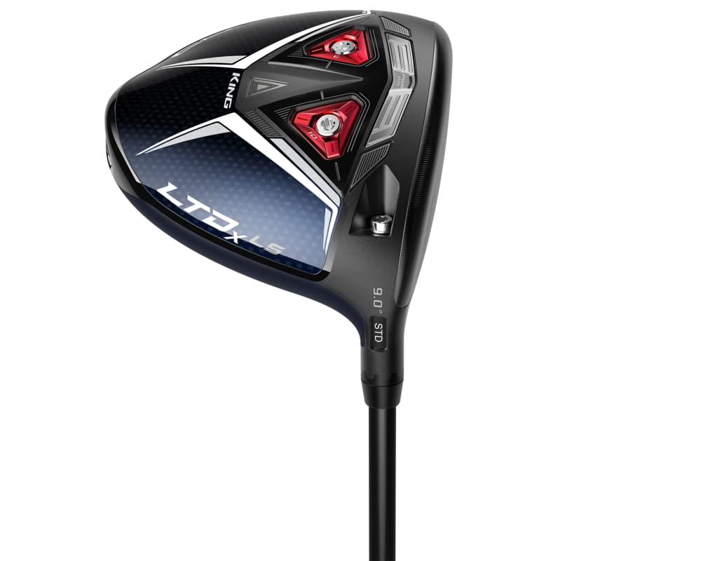 Cobra Golf 2022 LTDX LS Men's Driver - 10.5° Loft Adjustable Golf Club with Gloss Peacoat-Red Finish | Perfect for Low Spin, High Performance Drives on the Course