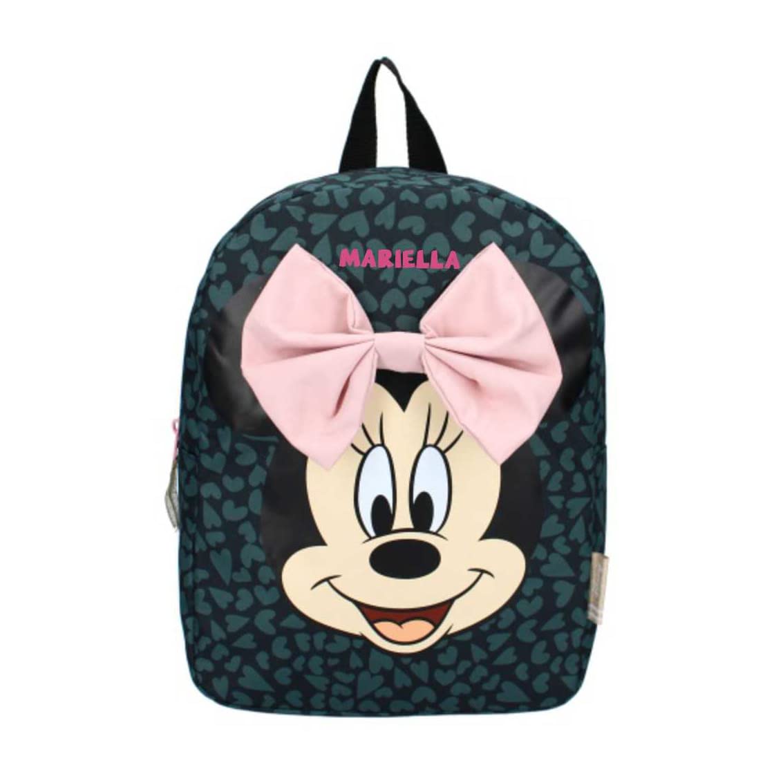 Personalized Disney Minnie Mouse Kids Backpack with Big Bow & Polka Dots - Custom Name Nursery Backpack for Girls | Perfect for Preschool, Daycare & Travel