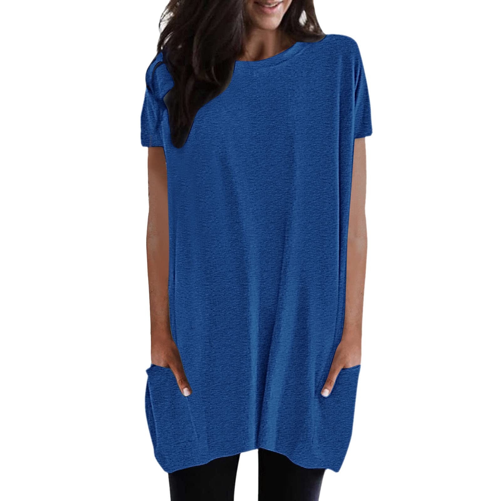 Women's Casual Summer Crewneck T-Shirt - Long Sleeve Tunic Top Basic Tee for Fall 2022 | Perfect for Office Wear, Weekend Outfits & Layering