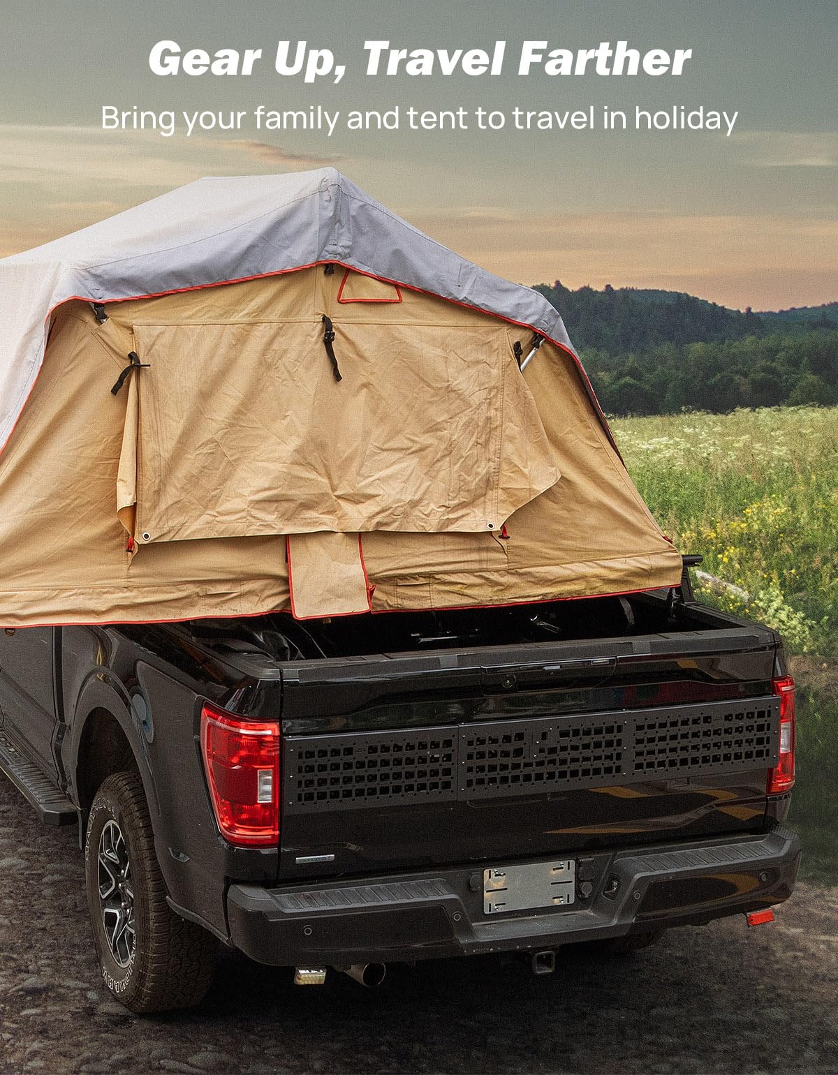 JOYTUTUS Full Size Truck Bed Cross Bars - Compatible with 2015-2025 Ford F150 F250, 2019-2025 Ram/Silverado/Sierra - Heavy Duty 660 LBS Capacity - 70.87
