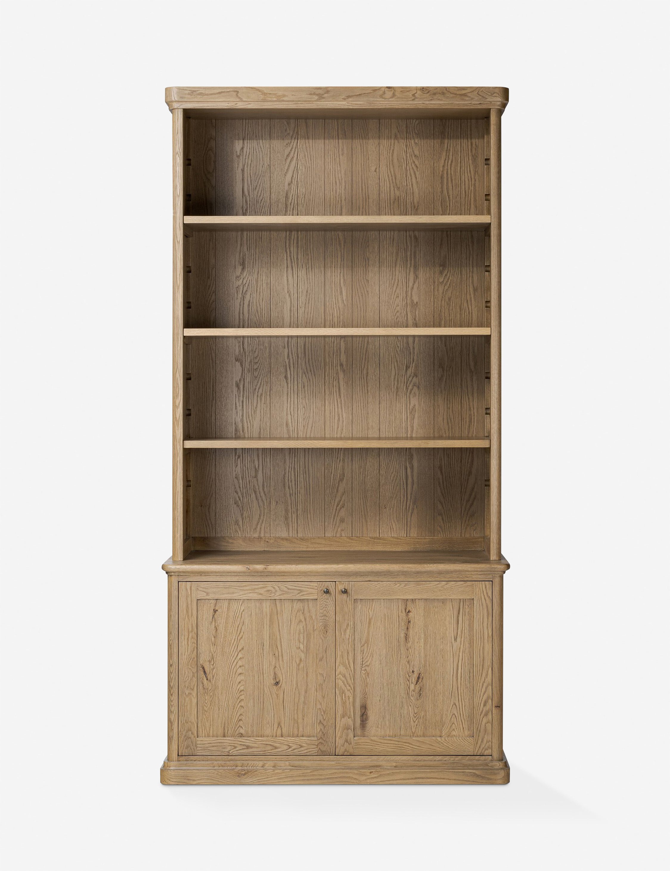 Dumont Bookcase by Amber Lewis x Four Hands - Modern Wooden Bookshelf for Home & Office - Perfect for Living Room, Bedroom, and Study Decor