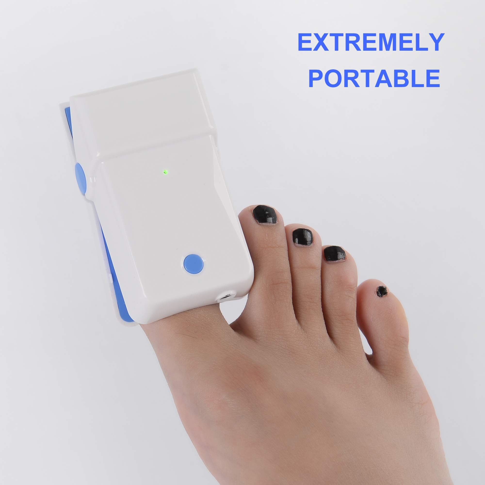 Portable Nail Therapy Treatment Device for Toenails & Fingernails - August 2024 Edition - At-Home Nail Care Solution for Fungus, Brittle Nails & Healthy Nail Growth