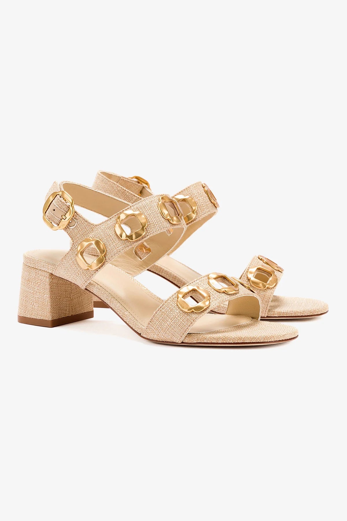 Milan Raffia Sandals for Women - Comfortable Beige Summer Beach Sandals - Perfect for Vacation, Travel, and Casual Outfits