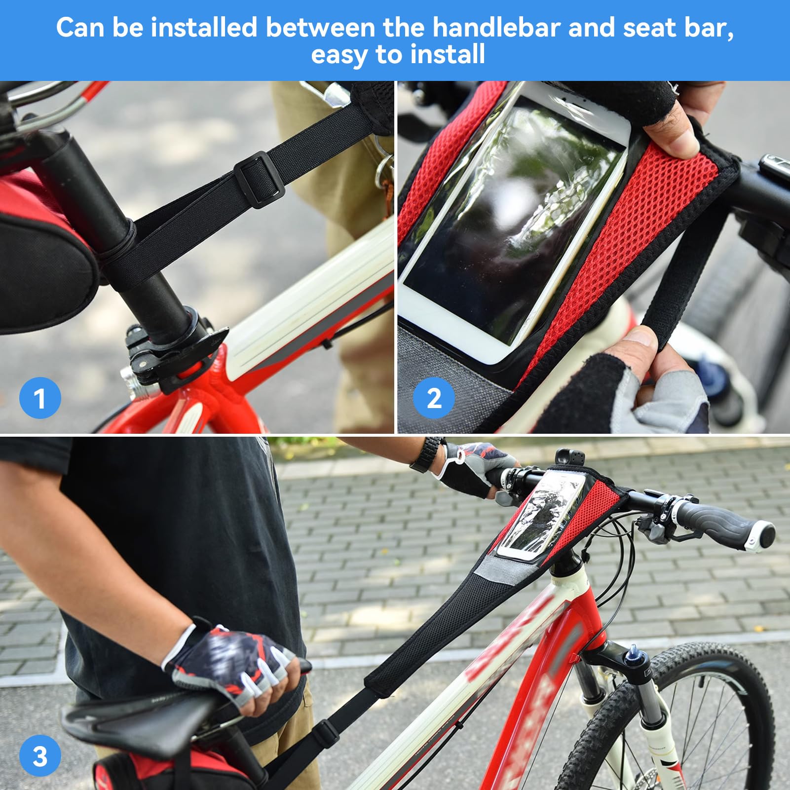 **Bike Trainer Sweat Guard - Sweat Absorbent Frame Protector Cover for Indoor Cycling, Smartphone Protection & Exercise Equipment - Perfect for Spin Bikes, Smart Trainers & Home Workouts**