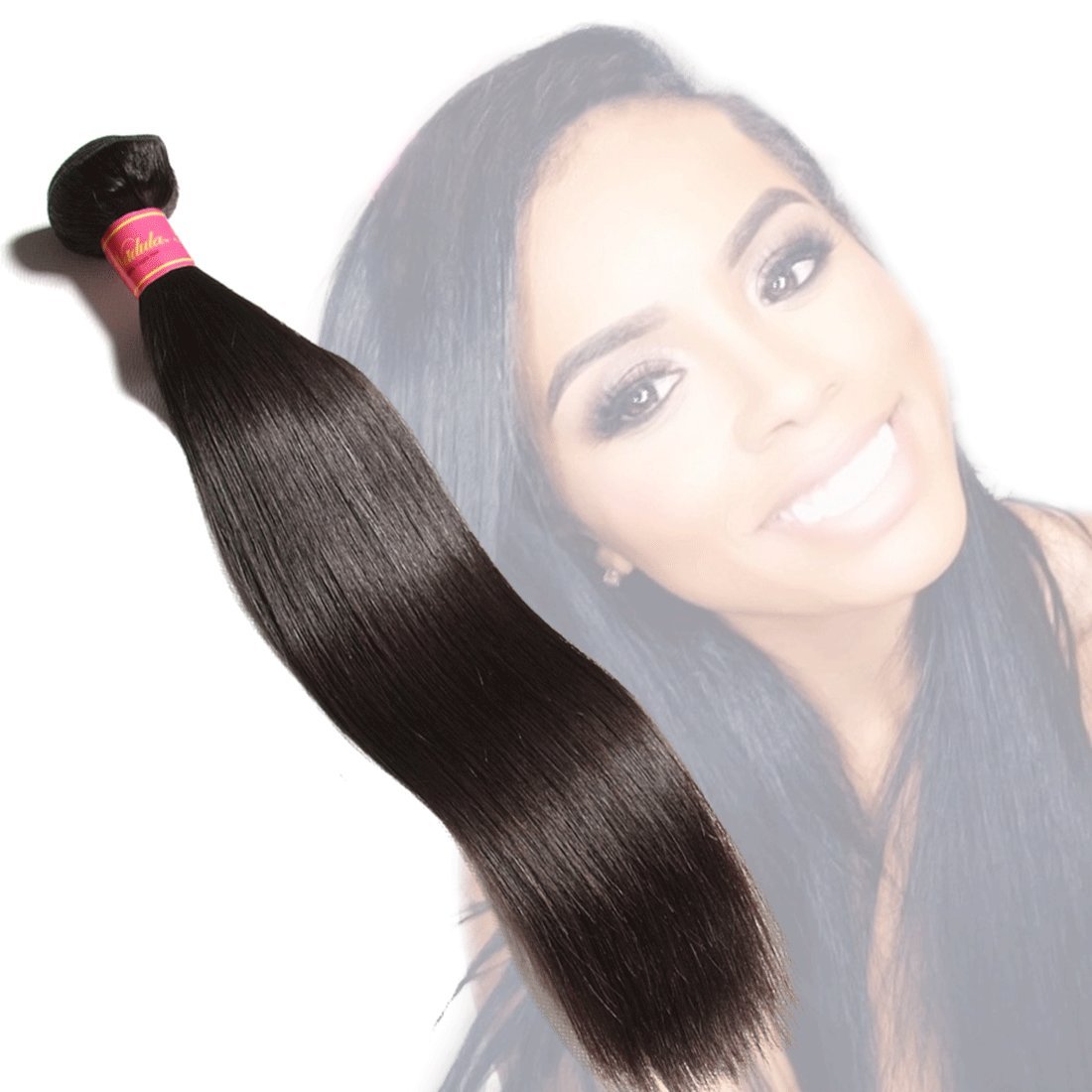 Nadula 12A Brazilian Straight Virgin Human Hair 3 Bundles - 100% Unprocessed Remy Silky Straight Weave Extensions for Black Women (12 14 16 Inch) | Natural Color Human Hair Extensions for Styling, Braiding & Everyday Wear