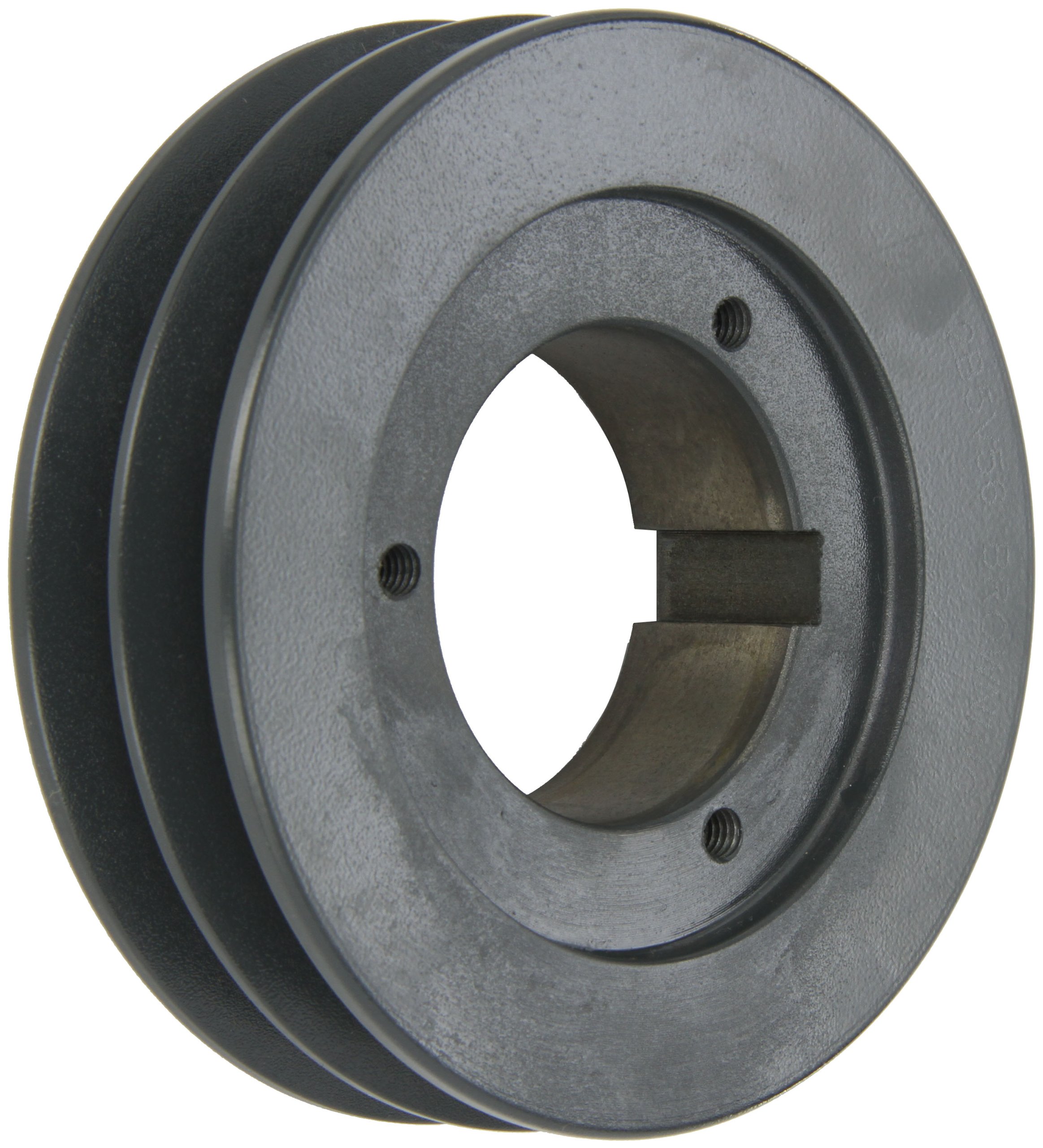 2B5V56 Split Taper Sheave - Cast Iron 2 Groove Pulley for A/B/5V Belts with B Bushing | Heavy Duty Power Transmission for Industrial Machinery & Agricultural Equipment