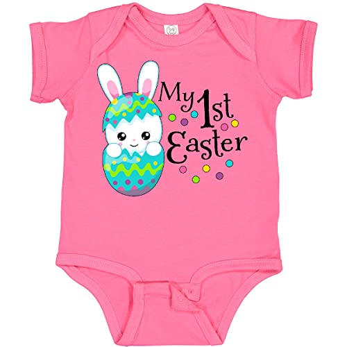 Inktastic My First Easter - Bunny in an Egg Baby Bodysuit | Cute Easter Outfit for Infants & Newborns | Perfect for Easter Photos, Family Gatherings & Holiday Celebrations