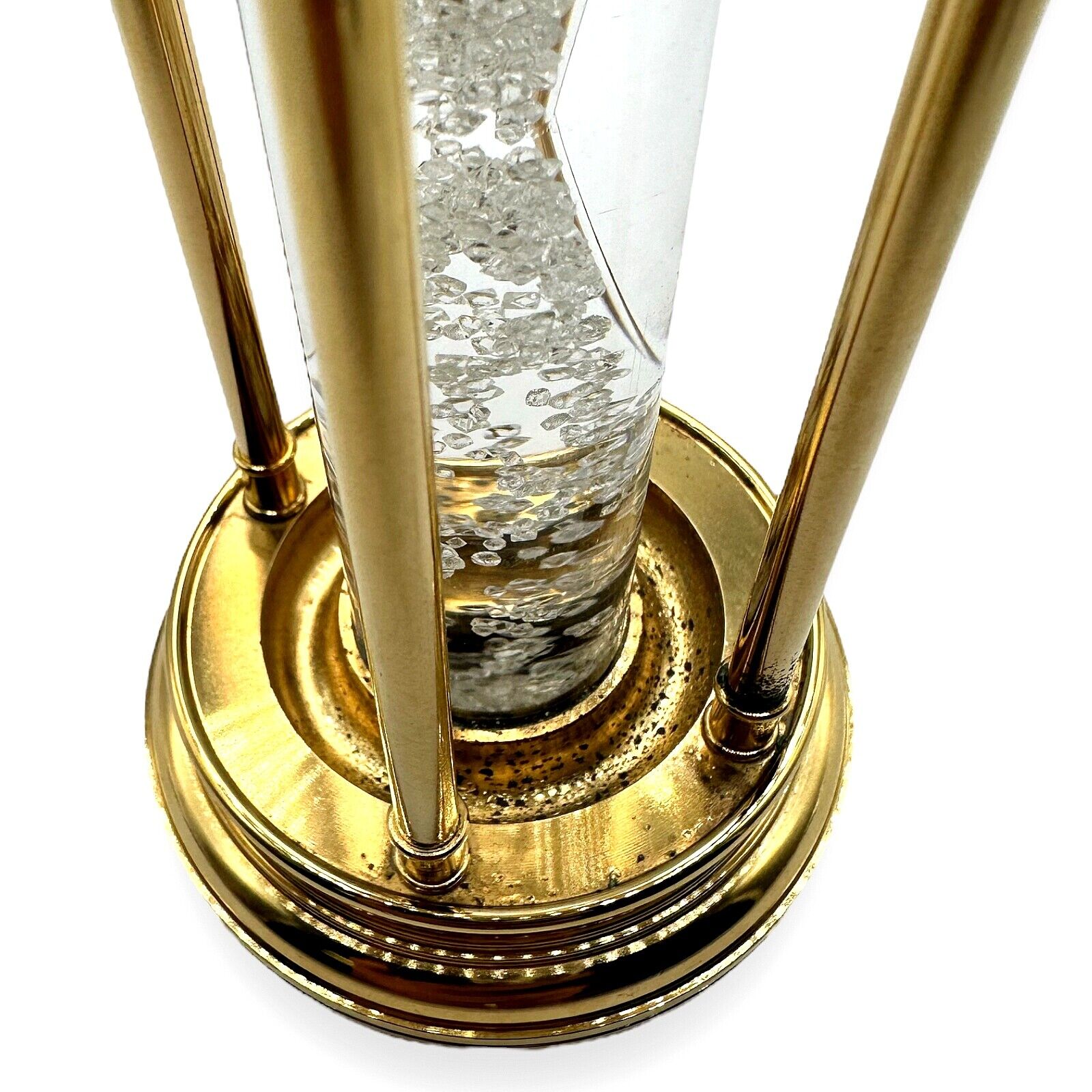 Authentic De Beers Limited Edition Millennium 2000 Diamond Brass Hourglass - Luxury Collectible for Home Decor, Office Display & Anniversary Gifts