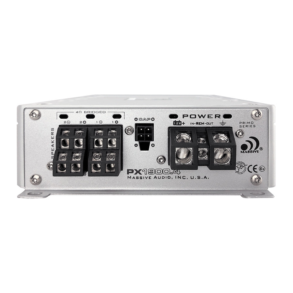 PX1900.4 150W RMS x 4 Channel Car Amplifier - 4 Ohm Stable for Powerful Car Audio System | Perfect for Car Stereo Upgrades & Bass Boost