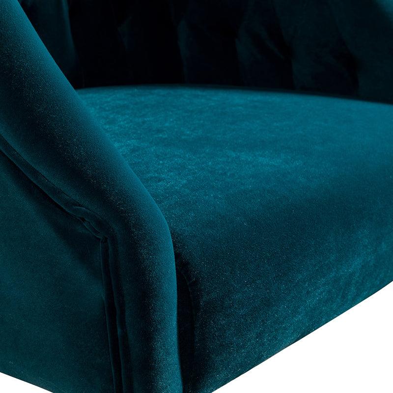 Penelope Velvet Tufted Office Chair - Ergonomic Executive Desk Chair with Lumbar Support - Perfect for Home Office, Gaming & Workspace Comfort