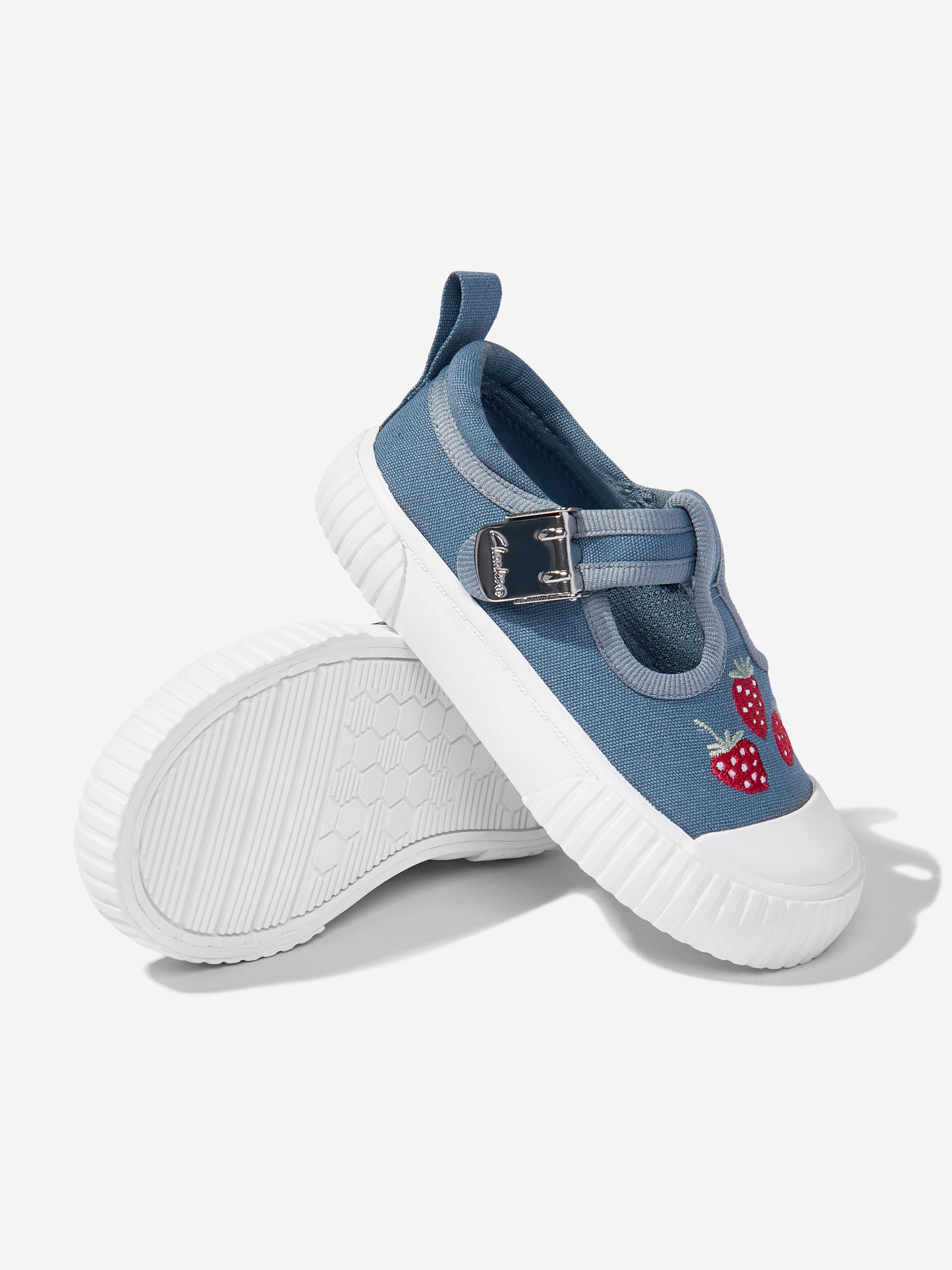 Blue Baby Foxing Berry Pumps - Comfortable & Stylish Girls' Dress Shoes for Weddings, Parties & Special Occasions