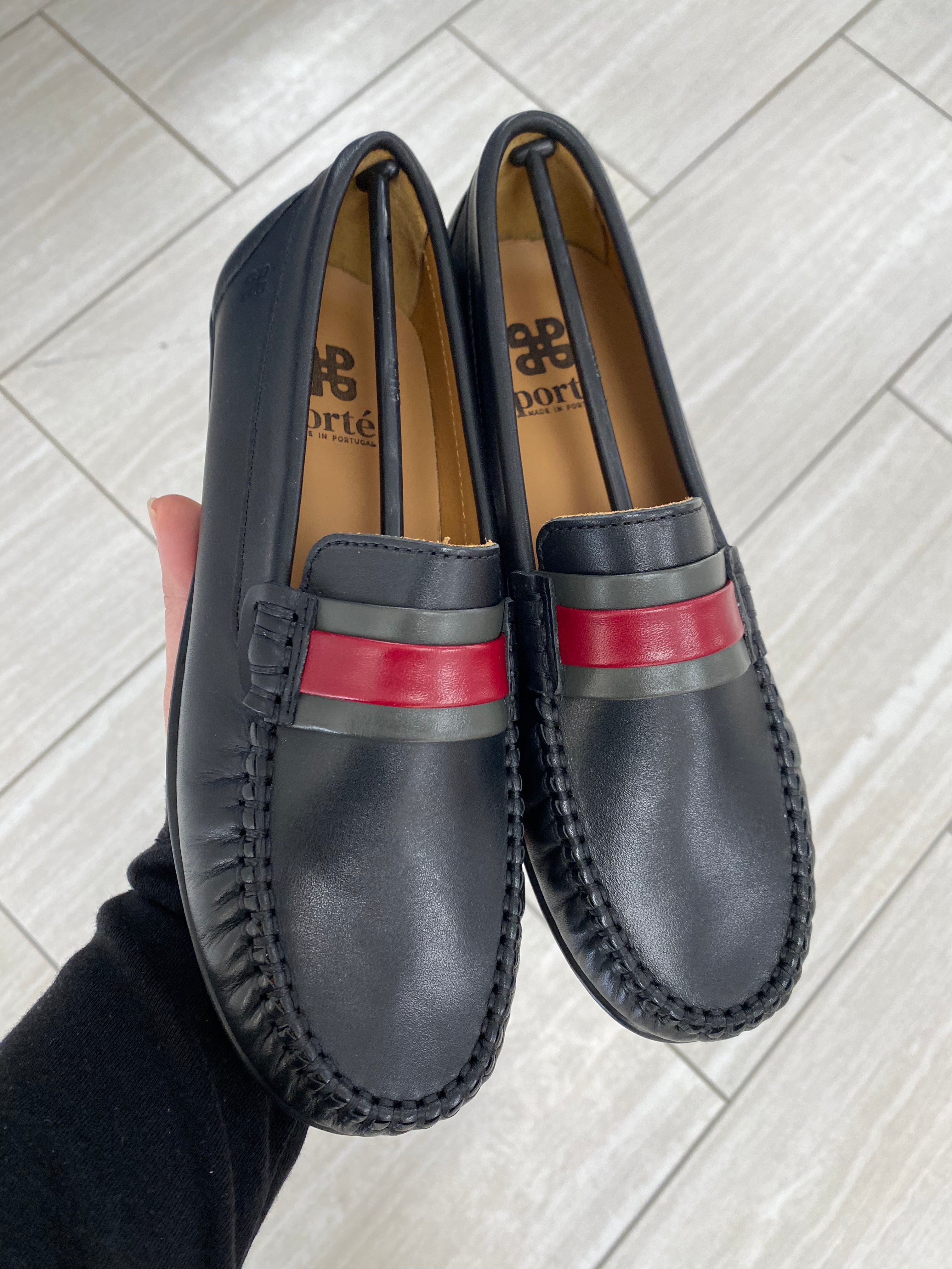 Porte Black Ribbon Loafer Shoes for Women - Comfortable Slip-On Flats with Bowknot Detail - Perfect for Office, Wedding & Casual Outfits
