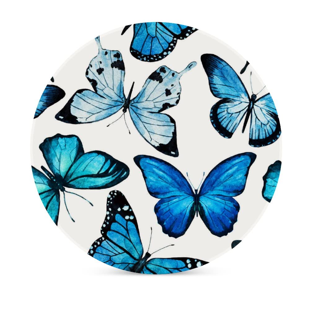 2-Pack Ceramic Coasters with Cork Base - 3.9