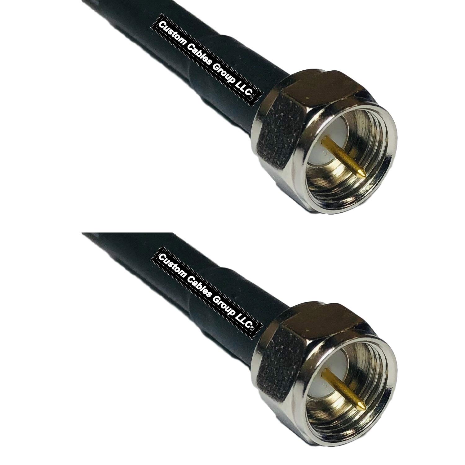 10 Feet RG58 F Male to F Male RF Pigtail Coaxial Cable - High-Speed Signal Transmission for TV, Satellite, Antenna & CCTV Installations