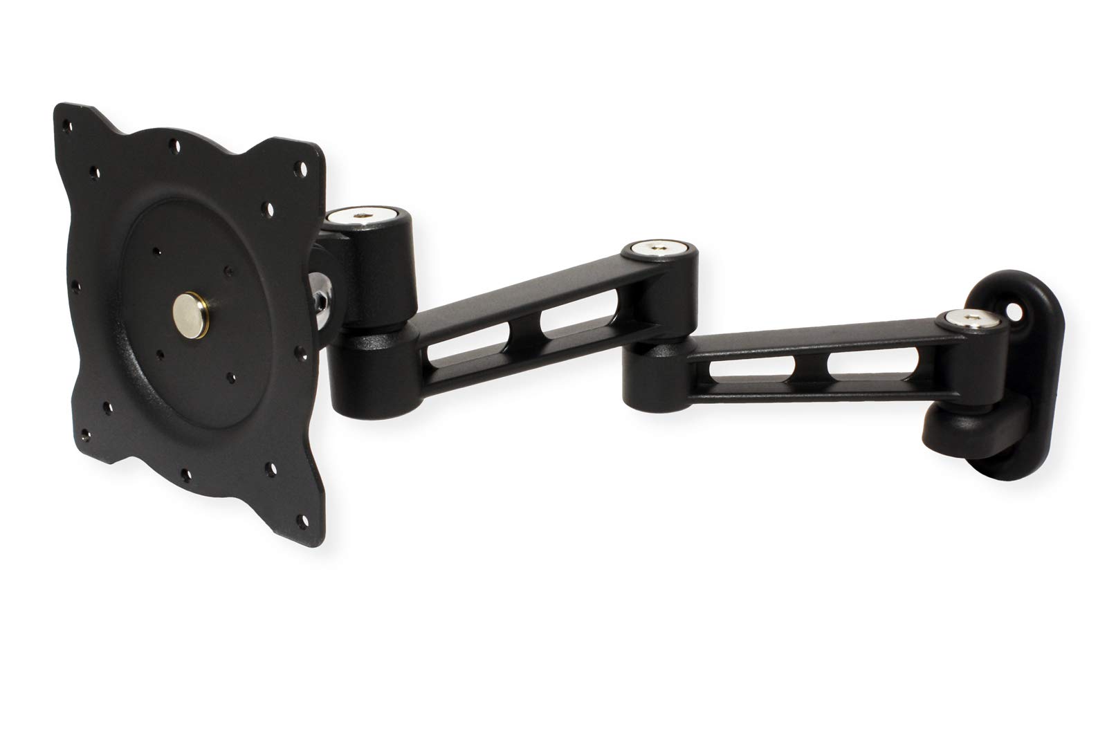 Adjustable LCD Monitor Arm - Ergonomic Wall Mount with 5 Joints for 13-32 Inch Screens (Black) - Perfect for Home Office, Gaming & Workspace Setup