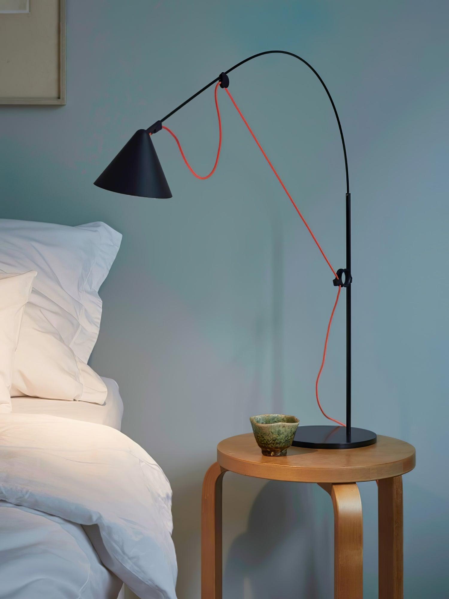 Modern Black Table Lamp with USB Port - Adjustable Brightness for Bedroom, Office & Living Room - Stylish Nightstand Lighting for Reading & Decor