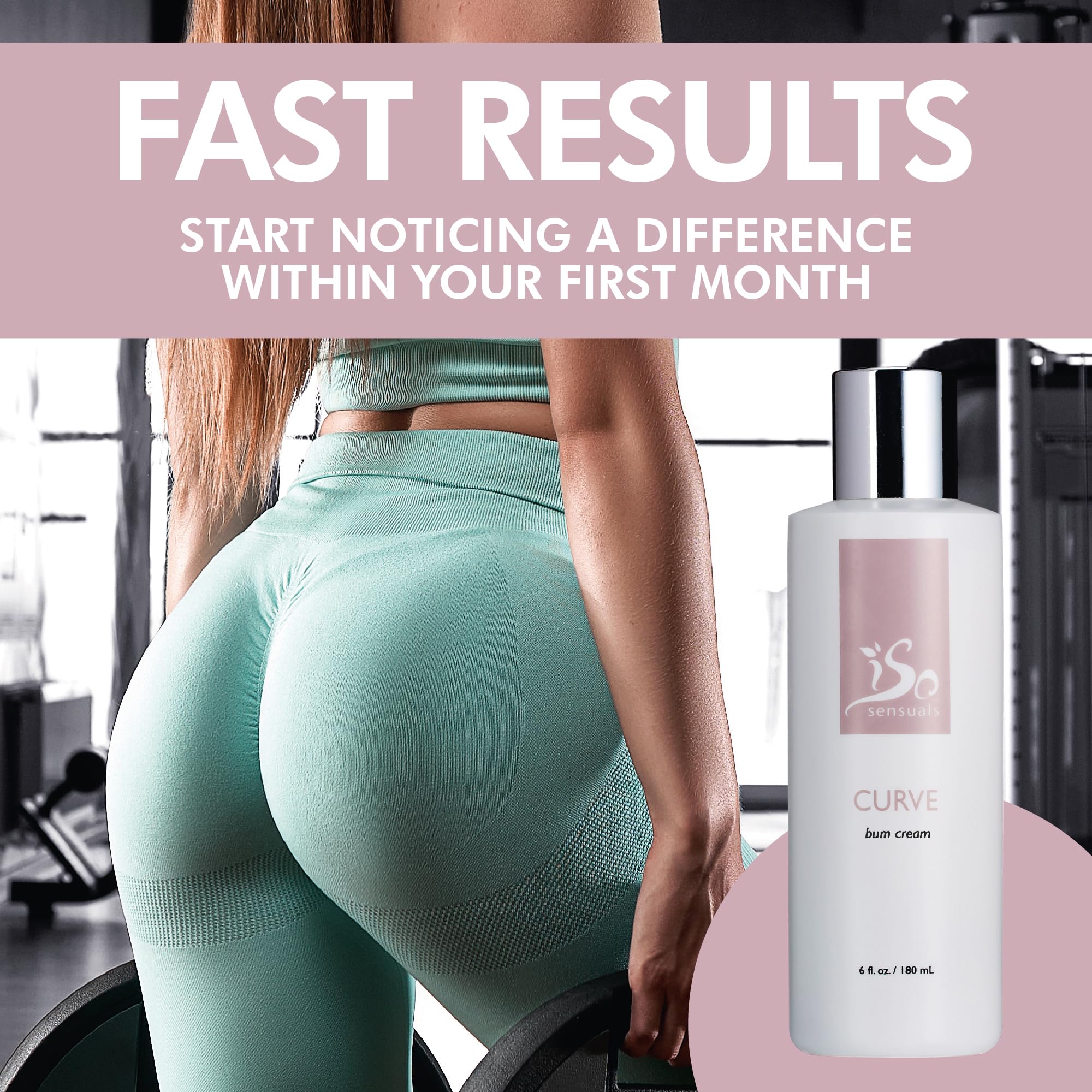 Curve Butt Enhancement Cream - 6 Pack for Firming & Lifting - Natural Booty Enlargement Serum for Women - Perfect for Gym, Date Night & Body Confidence Boost
