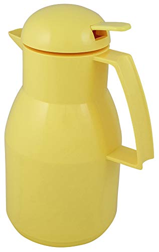 Helios 1L Yellow Vacuum Jug - Perfect for Coffee & Tea Storage