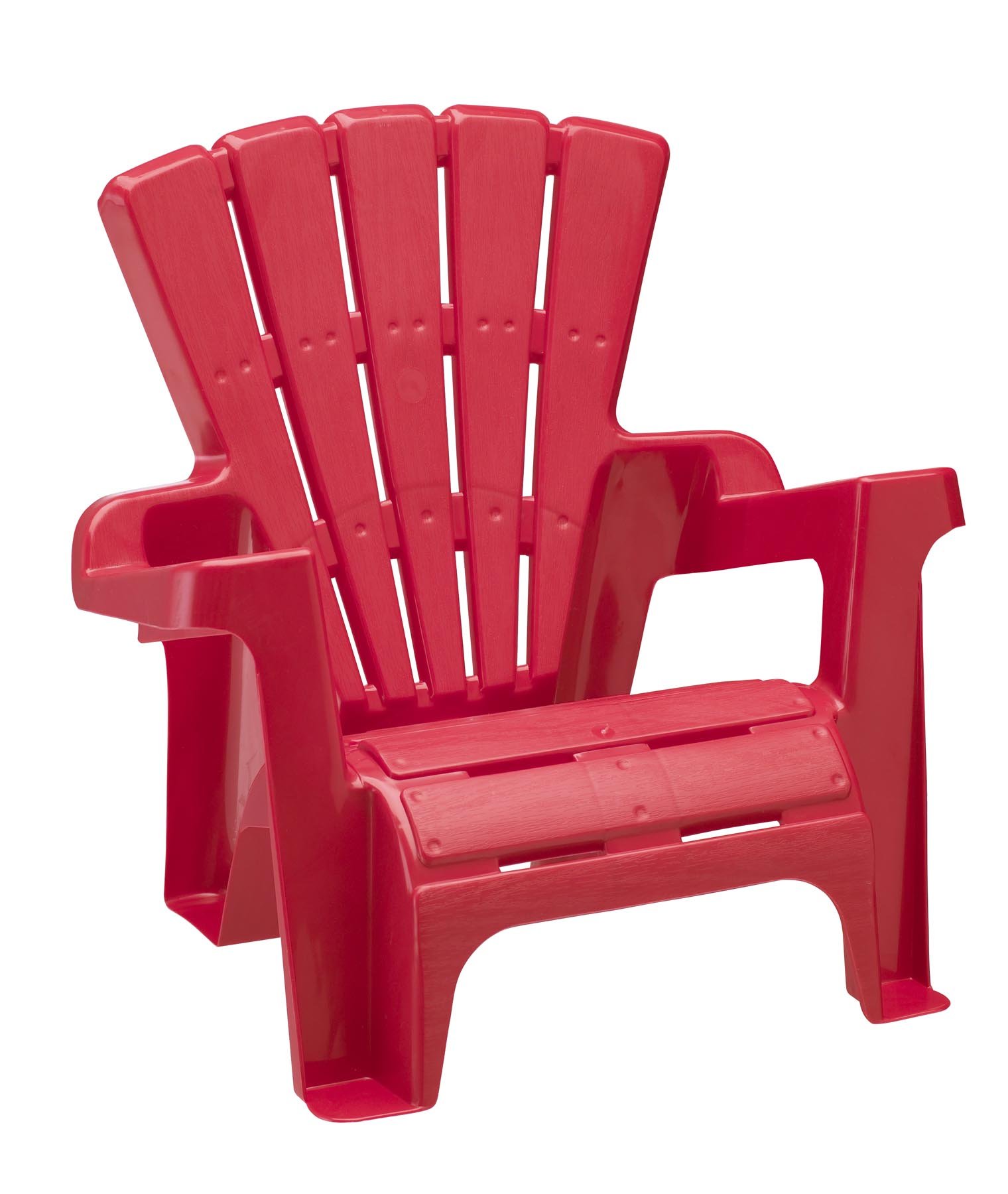 Best American Plastic Kids Adirondack Chairs - 6 Pack Red Outdoor Children's Furniture for Patio, Garden & Backyard Play