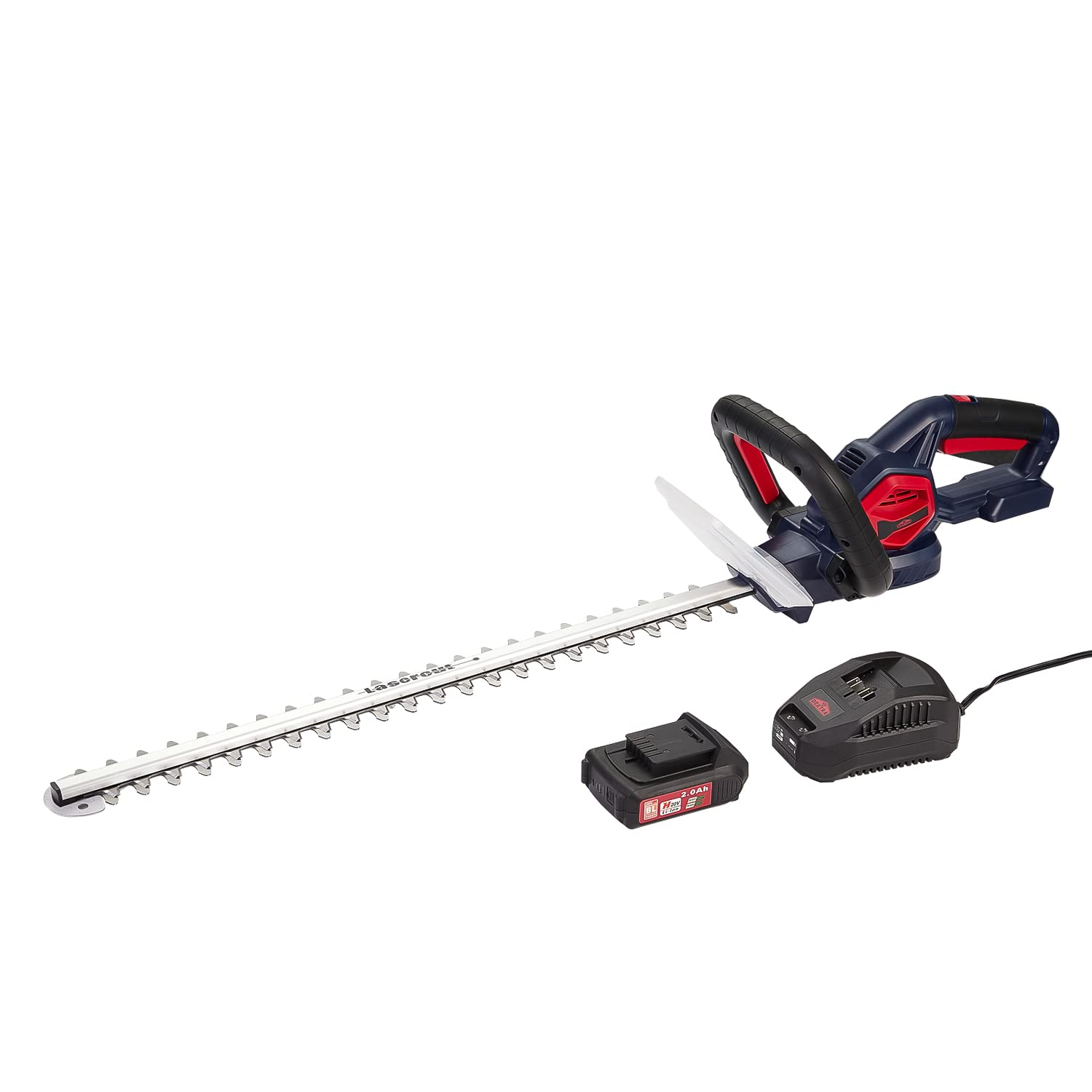 **Dextra 20V Cordless Hedge Trimmer - 24-Inch Dual-Action Blade, 3/5 Inch Cutting Capacity, 2.0Ah Battery & Charger Included - Perfect for Landscaping, Garden Maintenance, and Tree Trimming**