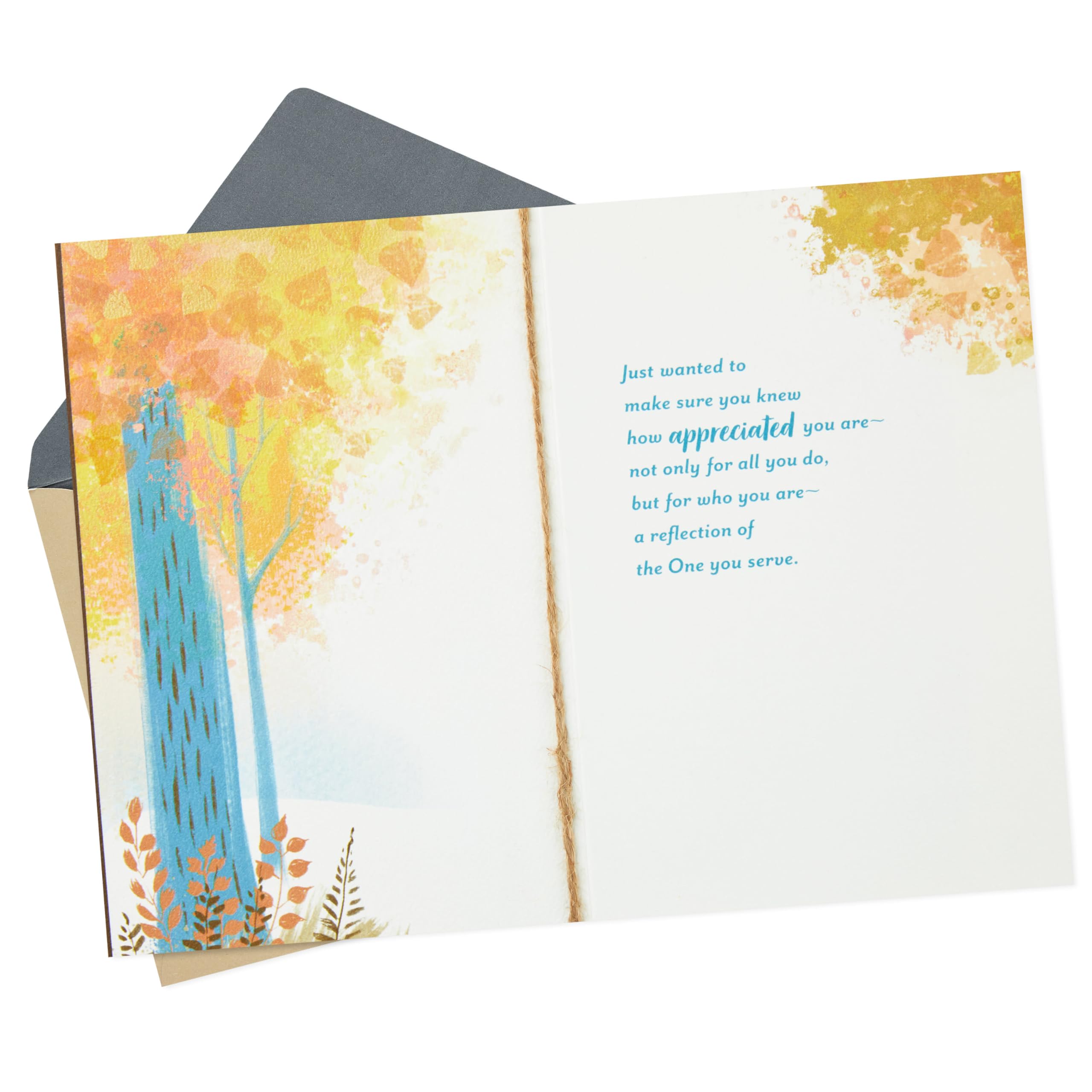 Dayspring Religious Thank You Card for Minister - Clergy Appreciation, Birthday & Encouragement (Making a Difference) | Perfect for Pastors, Priests & Church Leaders