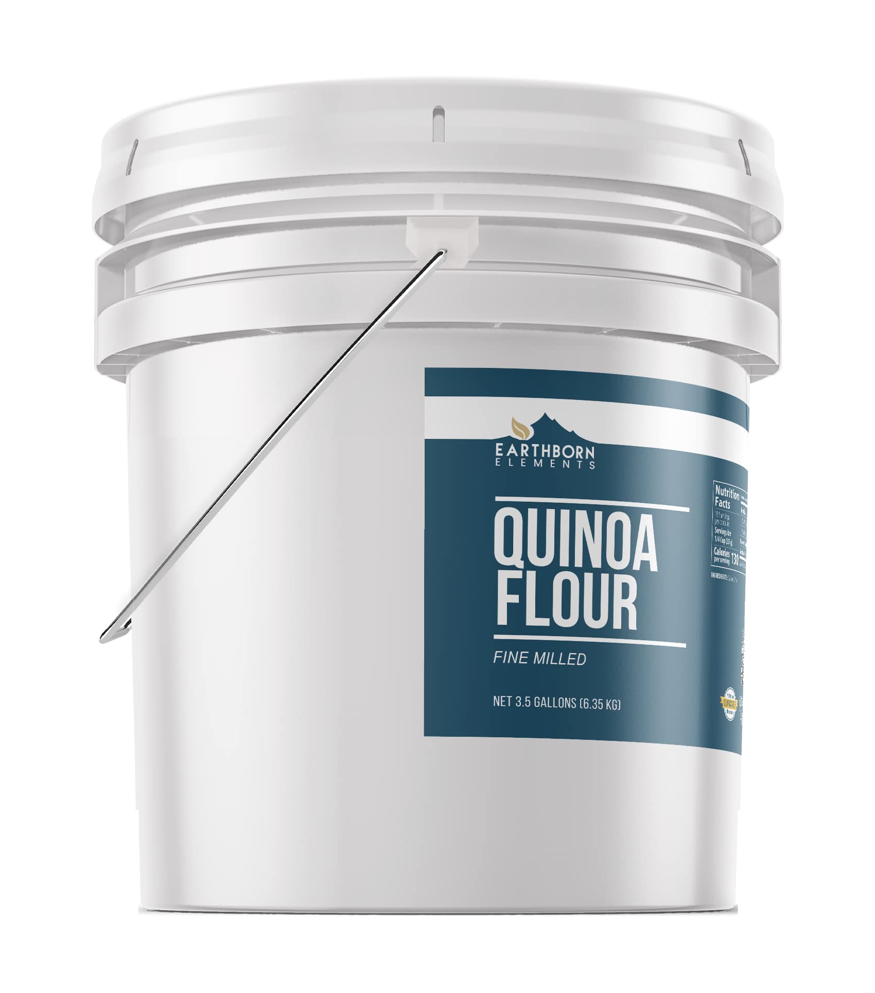 Organic Quinoa Flour 3.5 Gallon Bucket - Gluten-Free, Vegan, Non-GMO for Baking & Cooking | Perfect for Bread, Pancakes, Cookies & Healthy Recipes