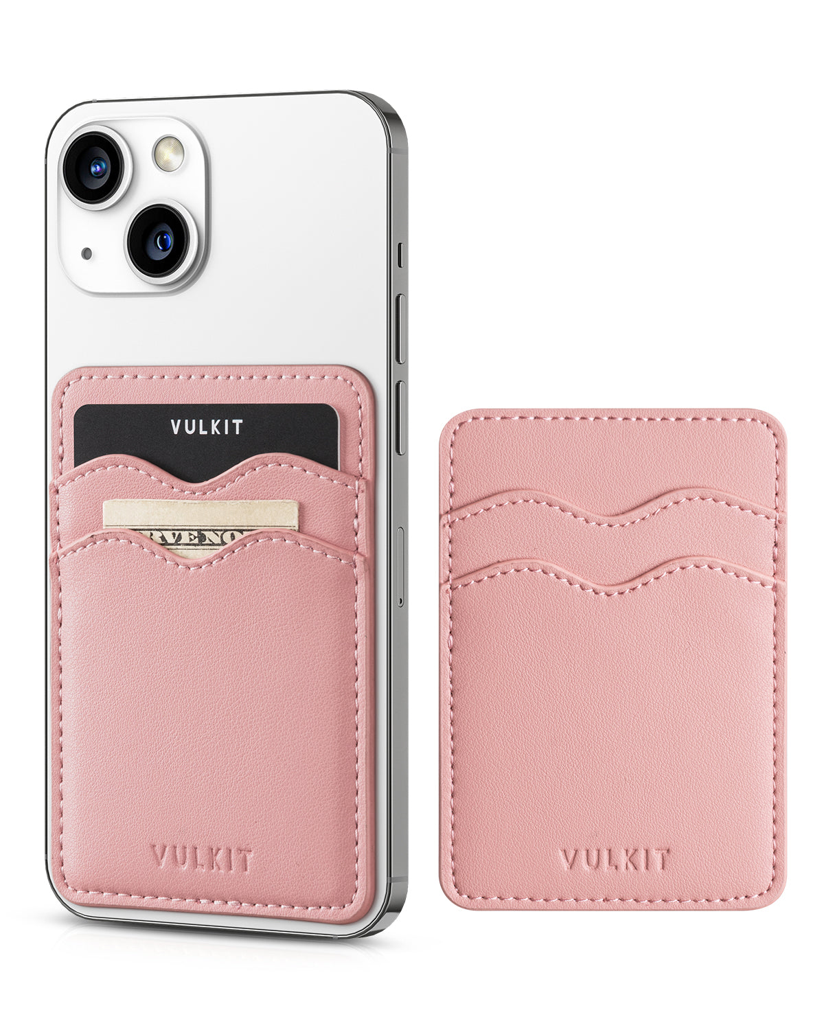 VPA100 Slim Leather Adhesive Phone Card Holder - RFID Blocking Wallet for iPhone, Samsung & Smartphones - Perfect for Travel, Work & Everyday Use