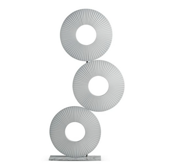 Modern LED Triple Discs Creative Floor Lamp for Living Room, Bedroom, or Office - Adjustable Brightness & Stylish Design for Ambient Lighting