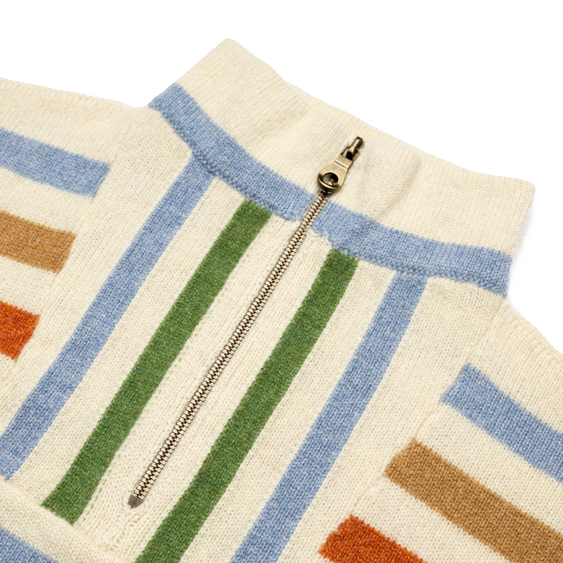 Harden Striped Sweater for Men - Blue, Camel, Green & Orange Color Options | Casual Wear & Street Style Fashion