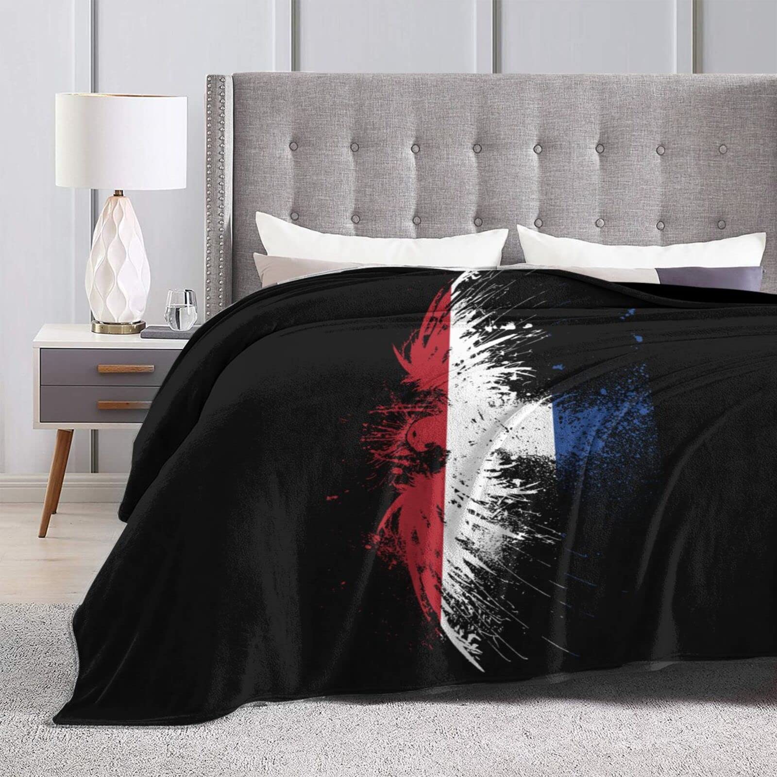 HUFURI Eagle Netherlands Flag Flannel Fleece Throw Blanket - Ultra Soft & Cozy 60