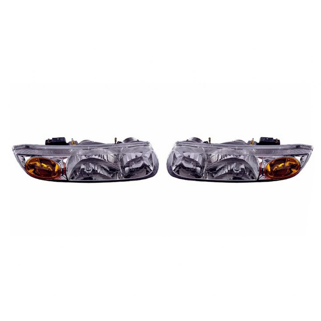 **Replacement Headlights for Saturn SW2 2000-2001 - Driver & Passenger Side Pair (GM2502206, GM2503206) | Perfect for S Series Sedan/Wagon | Durable & Easy Installation | Upgrade Your Night Driving Safety**    *(Use Case: Ideal for restoring visibility, enhancing nighttime safety, and replacing worn-out headlights on your Saturn SW2 S Series Sedan or Wagon.)*
