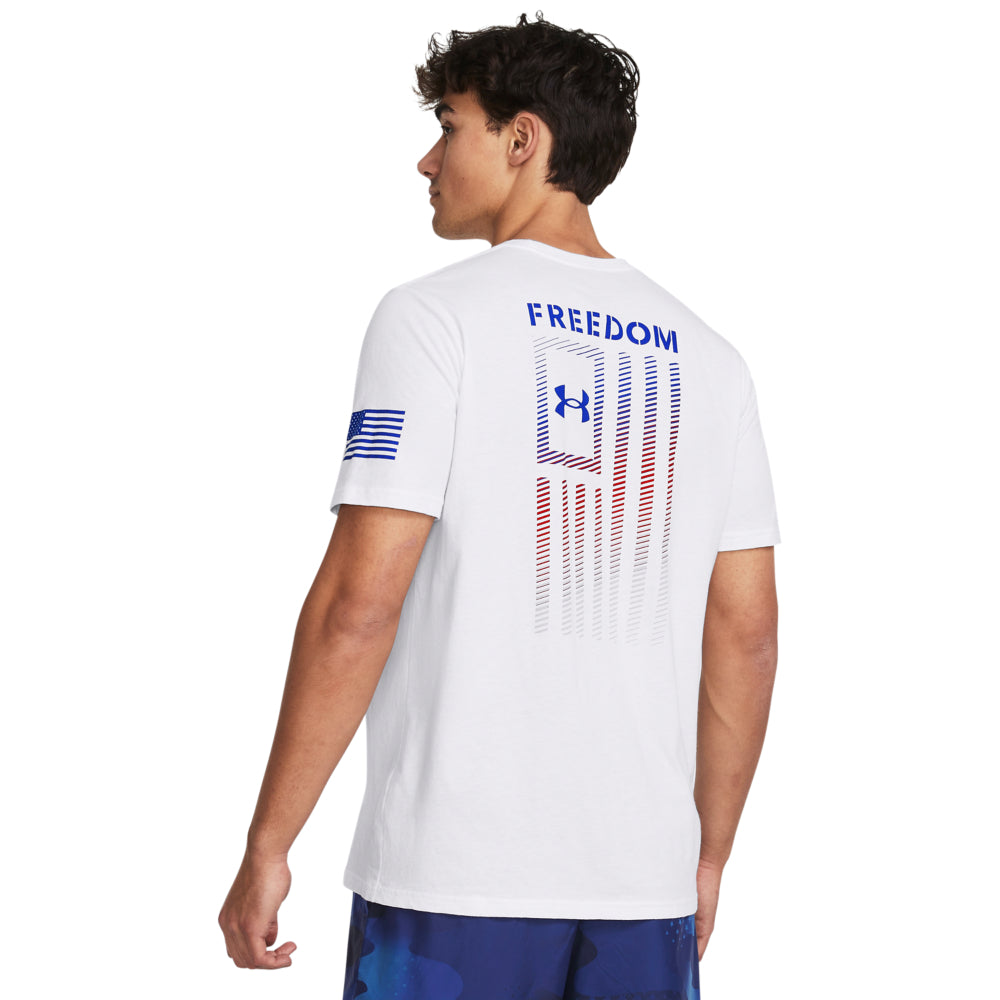 Under Armour Men's Freedom Flag Gradient T-Shirt - Patriotic Workout & Casual Wear for Gym, Running & Everyday Comfort