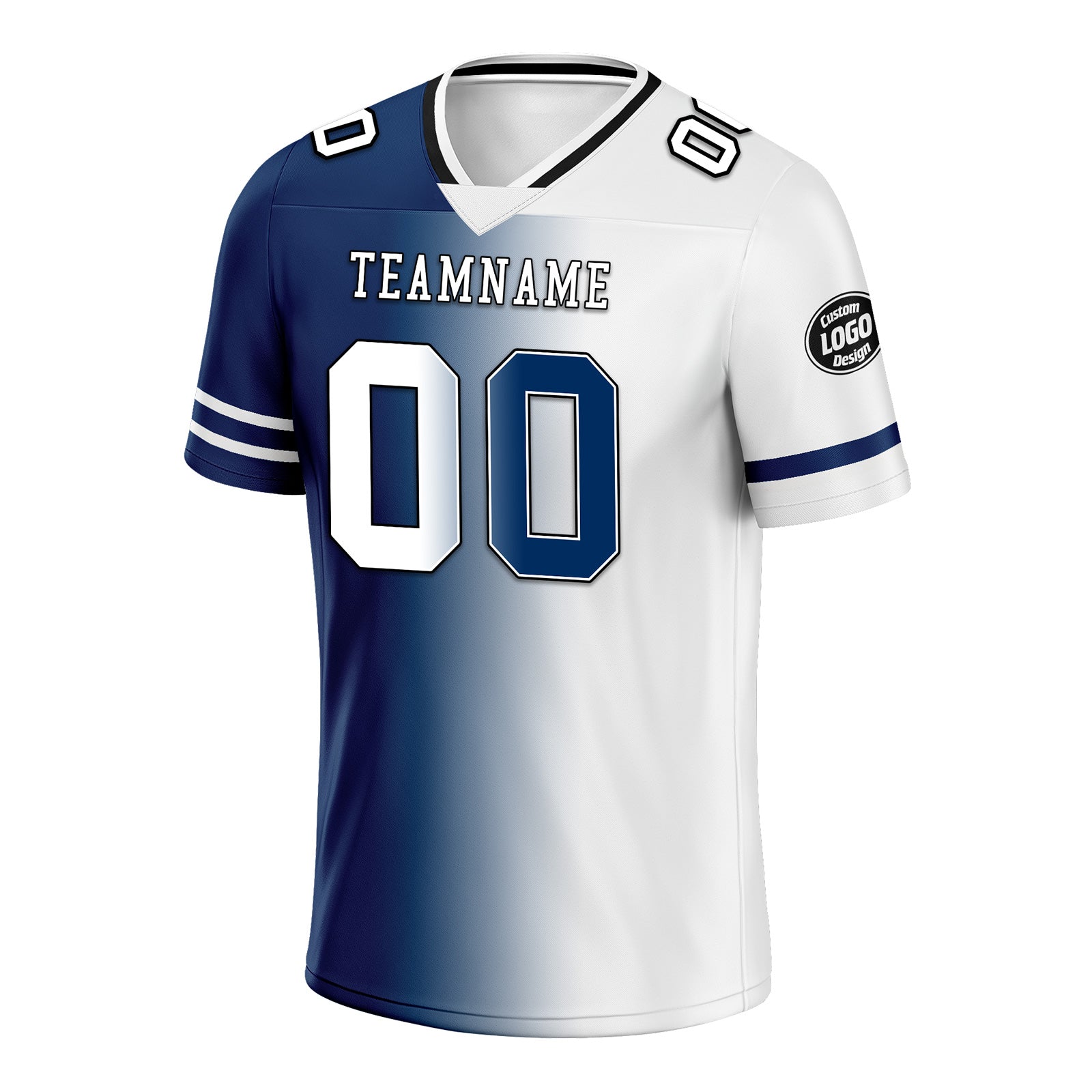 Custom Blue & White Indiana Personalized Authentic Football Jersey FBJ02 D028017 - Perfect for Game Day, Tailgating & Fan Apparel Gifts