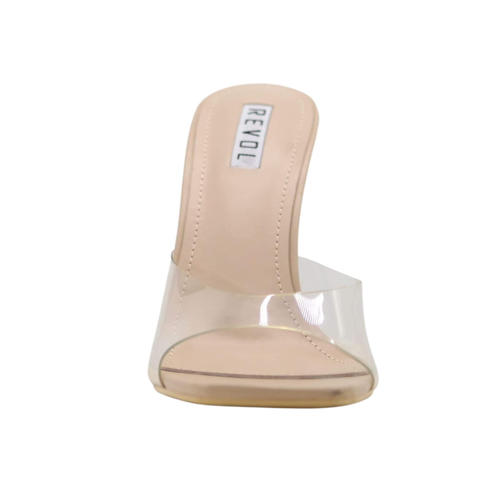 REVOL Lithe Sexy High Heels for Women - Square Open Toe Stiletto Pumps with Comfortable Cushioning | Perfect for Parties, Weddings & Evening Events