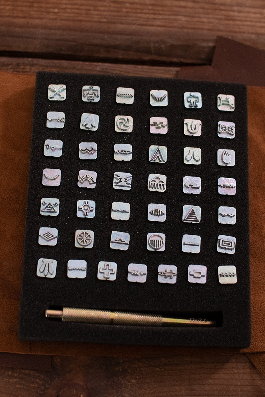 Native American Symbols Embossing Tool Set - DIY Leather Stamping Kit for Crafts, Jewelry & Leatherworking - Perfect for Handmade Gifts & Art Projects