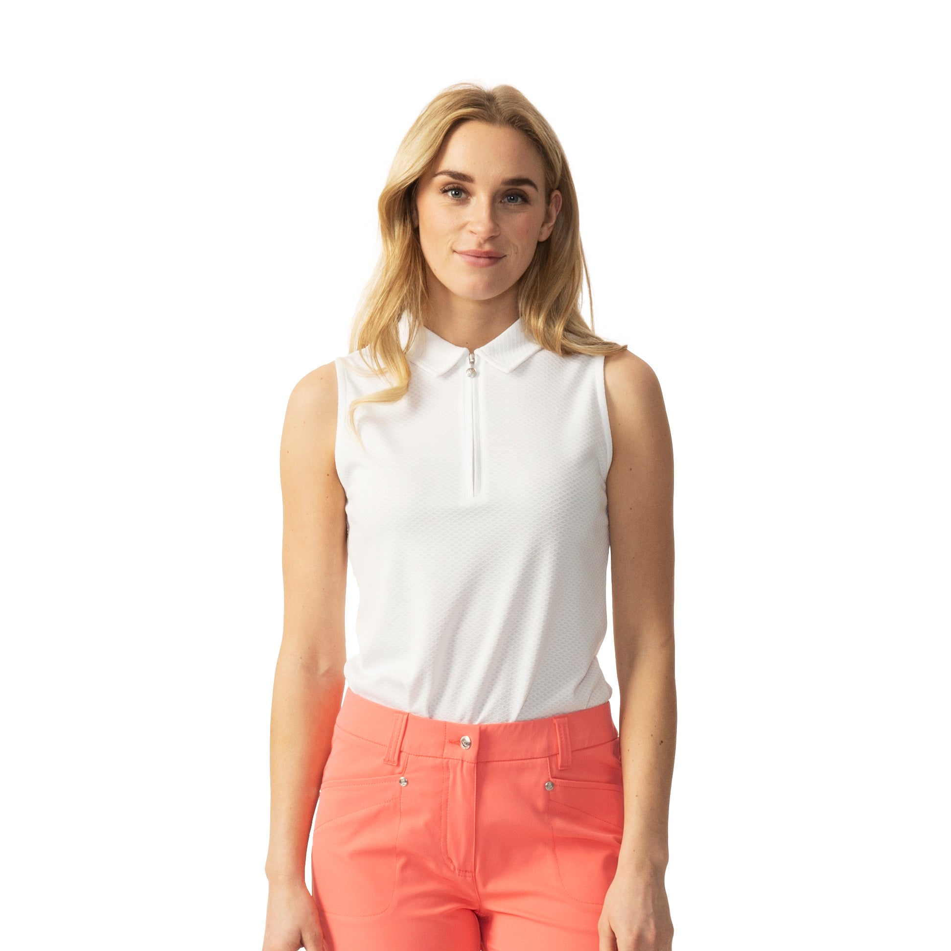 Women's Sleeveless Golf Polo Shirt - Moisture Wicking & Breathable Activewear for Golf, Tennis & Outdoor Sports